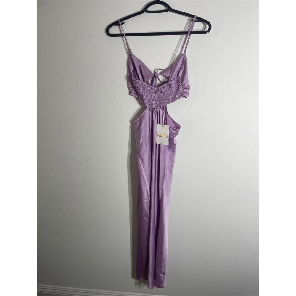NWT Show Me Your MuMu Lilac Luxe Satin Codie Cutout Dress Sz S msrp $154 - Picture 10 of 11